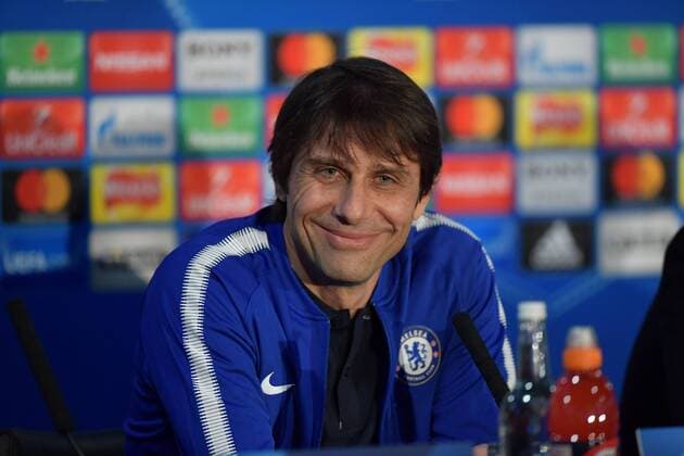 Chelsea press conference PK Pressekonferenz Antonio Conte during the Chelsea press conference at Stamford Bridge, London, UK Content Not Available For UK Newspapers Copyright: xSimonxDaelx FIL-11378-0018
