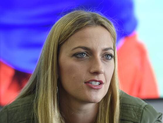 Czech tennis player Petra Kvitova attends the press conference PK Pressekonferenz in Prague, Czech Republic, on February 20, 2018, after her win of the 2018 Qatar Total Open in Doha on February 18. (CTKxPhoto MichalxKrumphanzl) CTKPhotoP201802200534701  kru 3