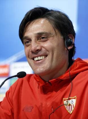 Sevilla s head coach Vicenzo Montella offers a press conference PK Pressekonferenz in Sevilla, southern Spain, 20 February 2018. Sevilla will face Manchester United ManU on a Champions League soccer match on 21 February 2018. Sevilla s press conference !ACHTUNG: NUR REDAKTIONELLE NUTZUNG!  Copyright: xJosexManuelxVidalx GRAF5690 20180220-636547362063946704