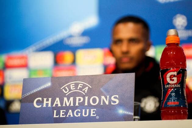 20th February 2018, Ramon Sanchez Pizjuan, Seville, Spain; UEFA Champions League football, Sevilla versus Manchester United ManU pre match training and press conference PK Pressekonferenz Antonio Valencia from Manchester United during the Press Conference  ActionPlus11990584