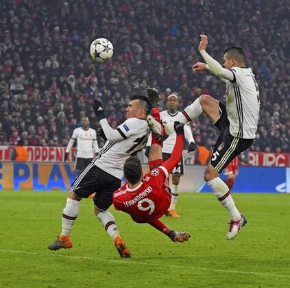 20 02 2018 football UEFA Champions League 2017 2018 final Bayern Munich Besiktas Istanbul in the Allianz Arena Munich
