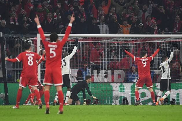 20 02 xjhx 2018 Football Champions League Bayern Munich emspor v Besiktas Istanbul novokuzneck l goal goal 1 0 by Thomas Müller FCB FC Bayern München Munich