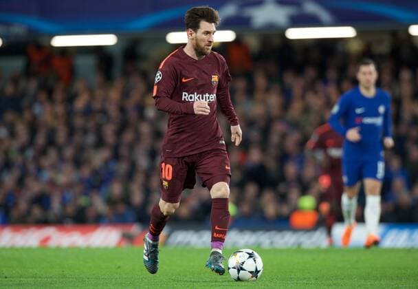 Chelsea v FC Barcelona Barca UEFA Champions League Lionel Messi of Barcelona during the UEFA Champions League match at Stamford Bridge, London Content Not Available For UK Newspapers Copyright: xAlanxStanfordx FIL-11389-0031