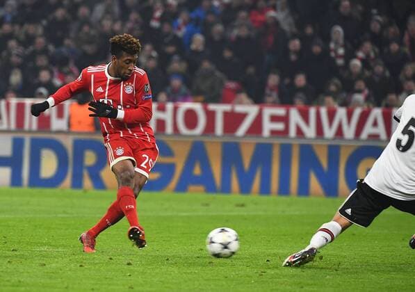 20 02 xjhx 2018 Football Champions League Bayern Munich Besiktas Istanbul emspor v l Kingsley Coman FC Bayern Munich goal novokuzneck Gate 2 0 Munich