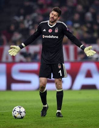 Football CHAMPIONS LEAGUE season 2017 2018 KNOCKOUT first leg FC Bayern München Besiktas Istanbul 20 02 2018 goalkeeper Fabri Besiktas Istanbul Munich