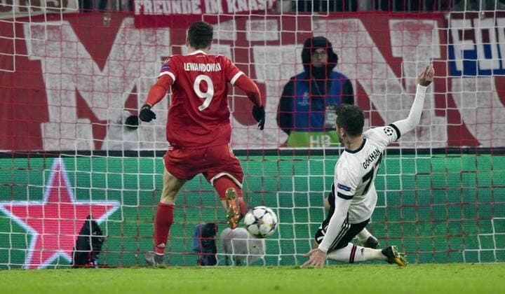 Gate 5 0 by Robert Lewandowski FC Bayern Munich Champions League CL knockout first leg FC Bayern München FCB vs Besiktas Istanbul 20 02 2018 FC Bayern München FCB vs Besiktas Istanbul