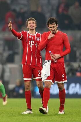 Thomas Mueller FC Bayern Munich 25 Mats Hummels FC Bayern München 5 Bayern Munich vs Besiktas Istanbul Champions League last grand final football 20 02 2018 Munich Copyright: xLanger Eibner-Pressefotox EP_HLR