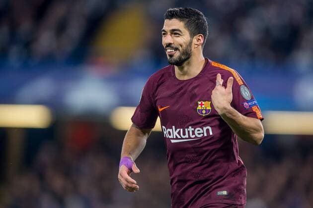 Luis Suarez of Barcelona during the UEFA Champions League Round of 16 match between Chelsea and Barcelona at Stamford Bridge, London, England on 20 February 2018. Copyright: xSalvioxCalabresex 19030121