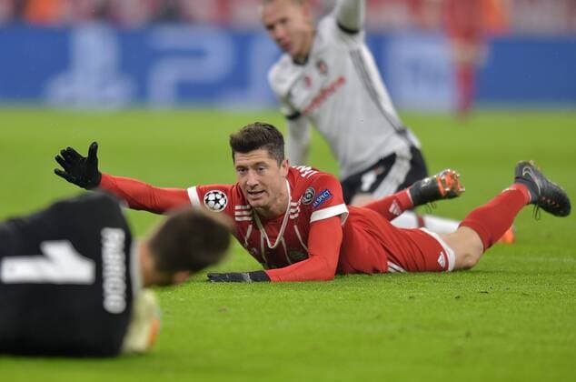 2018.02.20 Monachium Pilka nozna Liga Mistrzow sezon 2017 2018 Bayern Monachium - Besiktas JK N z Robert Lewandowski Foto PressFocus 2018.02.20 Monachium Football UEFA Champions League season 2017 2018 Bayern Monachium - Besiktas JK Robert Lewandowski Credit: PressFocus NEWSPIX.PL --- Newspix.pl FRANCE OUT!  20180220_PF_050