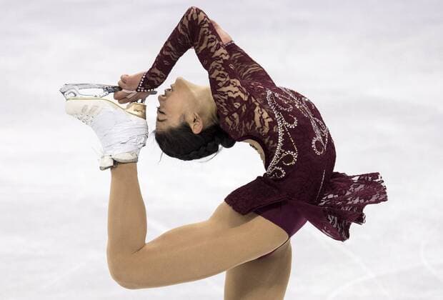 PyeongChang 2018 - Highlights der Olympischen Spiele PyeongChang 2018 - Eiskunstlauf, Kurzprogramm Damen February 21, 2018 - Gangneung, South Korea - Mirai NAGASU of USA in action during the Ladies Single Skating Short Program at the Gangneung Ice Arena during the 2018 Pyeongchang Winter Olympic Games Olympische Spiele Olympia OS PyeongChang 18: Ladies Figure skating Eiskunstlauf - ZUMAa35_ 20180221_zaf_a35_007 Copyright: xDanielxA.xAndersonx