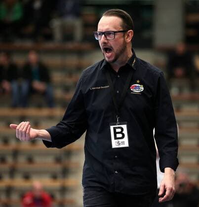 BAU 21 02 2018 Göppingen Handball Women Frisch On Göppingen vs. SG BBM Bietigheim Coach Martin Albertsen BBM