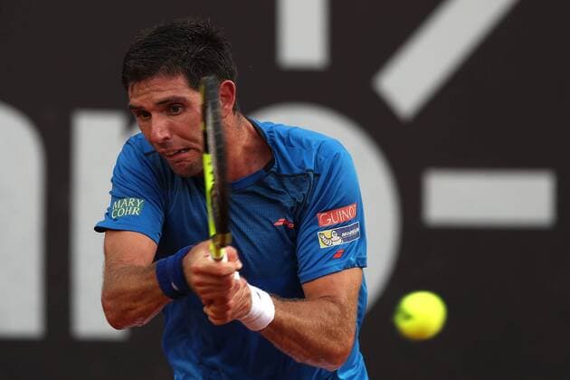 Bilder des Tages - SPORT Argentinian tennis player Federico Delbonis returns the ball to compatriot Diego Schwartzman during the Rio de Janeiro Tennis Open 2018 in Rio de Janeiro, Brazil, 21 February 2018. Rio de Janeiro Tennis Open 2018 !ACHTUNG: NUR REDAKTIONELLE NUTZUNG!  Copyright: xMarceloxSayaox RIO004 20180221-636548483578821139