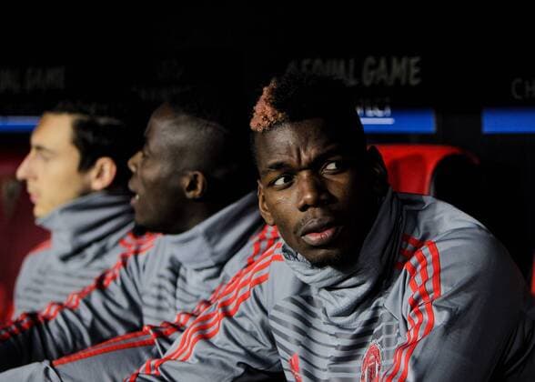 21st February 2018, Ramon Sanchez Pizjuan, Seville, Spain; UEFA Champions League football, round of 16, 1st leg, Sevilla versus Manchester United ManU French player for Manchester United Paul Pogba starts on the bench  ActionPlus11991043