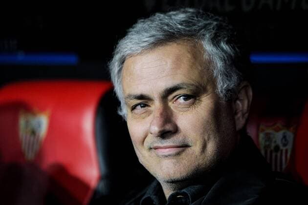 21st February 2018, Ramon Sanchez Pizjuan, Seville, Spain; UEFA Champions League football, round of 16, 1st leg, Sevilla versus Manchester United ManU Portuguese manager for Manchester United Jose Mourinho  ActionPlus11991044