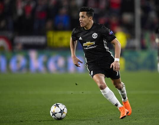 Sevilla; SPAIN-FEBRUARY 21: Alexis Sanchez of Manchester United ManU during the Champions League match between Sevilla FC v Manchester United at the Sanchez Pizjuan stadium on February 21th; 2018 in Sevilla Spain (PHOTO by Cristobal Duenas  xx xx