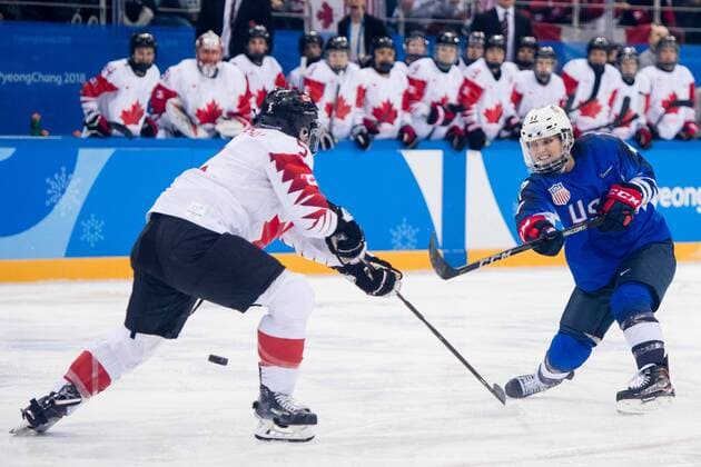 180222 Jocelyn Lamoureux Davidson or USA during the Womens Ice Hockey Final between USA and Canada during day thirteen of the 2018 Winter Olympics on February 22, 2018 in Pyeongchang Photo Petter Arvidson BILDBYRAN Code PA 91993  Copyright: PETTERxARVIDSON BB180222PA048