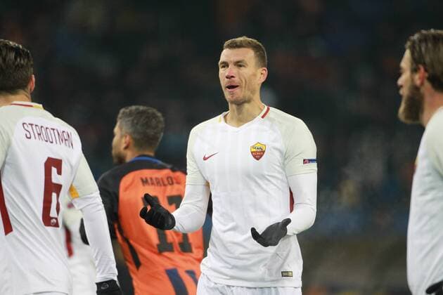 Edin Dzeko Roma Kharkiv 22-02-2018 Champions League 2017 2018 Shakhtar Donetsk - Roma Foto Gino Mancini Insidefoto ginoxmancini