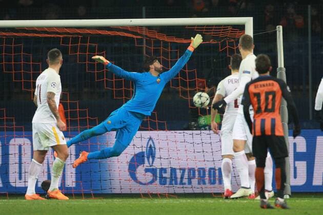 Gol Fred Shakhar goal celebration 2-1 Kharkiv 22-02-2018 Champions League 2017 2018 Shakhtar Donetsk - Roma Foto Gino Mancini Insidefoto ginoxmancini