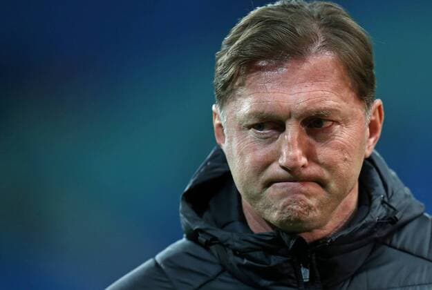 22 02 2018 Football UEFA Europa League 2017 2018 Intermediate Round RB Leipzig SSC Naples at the Red Bull Arena Leipzig Coach Ralph Hasenhüttl RB Leipzig