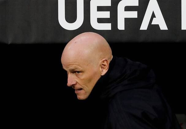 Copenhagen s head coach Stale Solbaken during the UEFA Europa League match between Atletico de Madrid and Copenhagen at the Wanda Metropolitano stadium in Madrid, Spain, 22 February 2018. Atletico de Madrid vs. Copenhagen !ACHTUNG: NUR REDAKTIONELLE NUTZUNG!  Copyright: xJuanJoxMartinx MAD002 20180222-636549246747990115