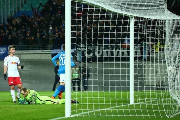22 02 2018 xkvx Football Europe League RB Leipzig SSC Napoli emspor v l Goal scored Goal to 0