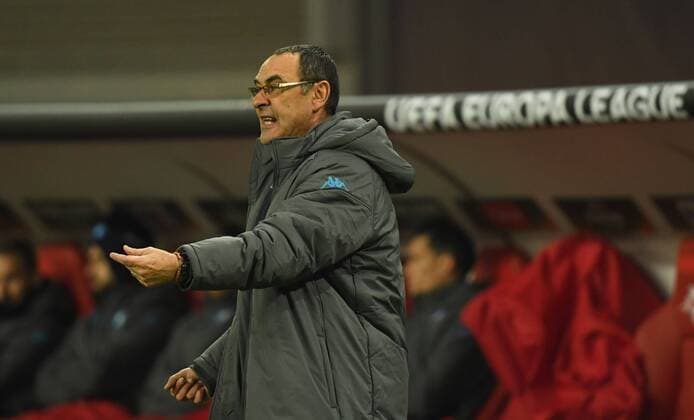 Soccer Mens Season 2017 2018 Europa League second round second leg RB Leipzig SSC Napoli coach Maurizio Sarri SSC Napoli 22 02 2017 Copyright: xMatthiasxKochx