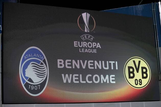 Welcome Scoreboard Atalanta Bergamo vs Borussia Dortmund Europa League Football 22 02 2018 Reggio Emilia Copyright: xLanger Eibner-Pressefotox EP_HLR