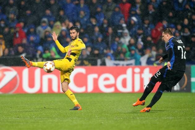 Nuri Sahin Borussia Dortmund 8 Josip Ilicic Atalanta Bergamo 72 Atalanta Bergamo vs Borussia Dortmund Europa League Football 22 02 2018 Reggio Emilia Copyright: xLanger Eibner-Pressefotox EP_HLR