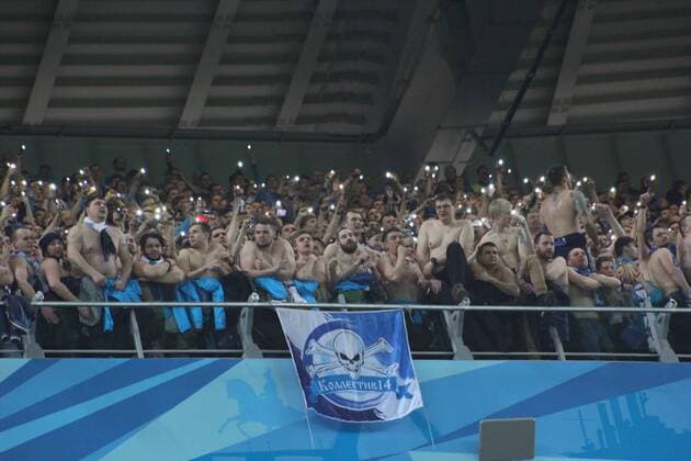 Bilder des Tages SPORT Russian Federation. Saint-Petersburg. Arena Saint Petersburg, Zenit-arena. Football. The UEFA Europa League. The playoffs. Match. FC Zenit - FC Celtic . The player of FC Zenit MaksimxKonstantinov 