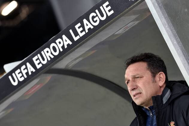 SOCCER - EL, RBS vs Sociedad SALZBURG, AUSTRIA, 22.FEB.18 - SOCCER - UEFA Europa League, Red Bull Salzburg vs Real Sociedad. Image shows head coach Eusebio Sacristan (Sociedad). GEPAxpictures xFlorianxErtl
