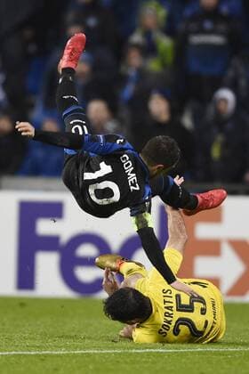 Db Reggio Emilia 22 02 2018 - Europa League Atalanta-Borussia Dortmund foto Daniele Buffa Image nella foto: Alejandro Gomez-Sokratis Papasthathopoulos 