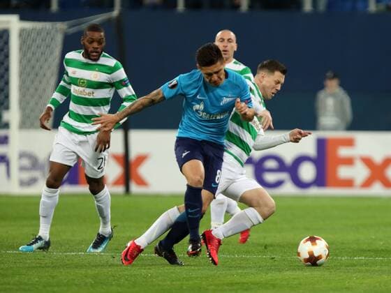 February 22, 2018 - St. Petersburg, Russia - February 22, Russia, St. Petersburg. UEFA Europa League 2017 18- FC Zenit-FC Celtic. UEFA Europa League 2017 18 - FC Zenit vs FC Celtic  - ZUMAl75_ 20180222_zaf_l75_047 Copyright: xAlexanderxKulebyakinx