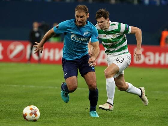 February 22, 2018 - St. Petersburg, Russia - February 22, Russia, St. Petersburg. UEFA Europa League 2017 18- FC Zenit-FC Celtic. UEFA Europa League 2017 18 - FC Zenit vs FC Celtic  - ZUMAl75_ 20180222_zaf_l75_044 Copyright: xAlexanderxKulebyakinx