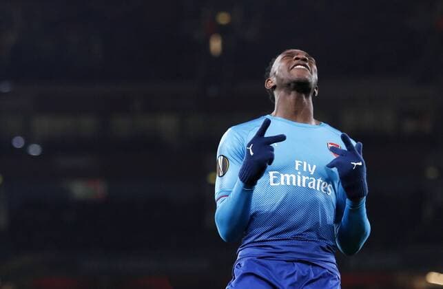 Arsenal s Danny Welbeck looks on dejected during the Europa League Round of 32 match at the Emirates Stadium, London. Picture date: February 22nd 2018. Picture credit should read: David Klein Sportimage EDITORIAL USE ONLY. No use with unauthorised audio, video, data, fixture lists, club league logos or live services. Online in-match use limited to 120 images, no video emulation. No use in betting, games or single club league player publications.