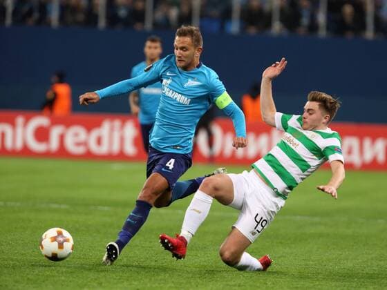 February 22, 2018 - St. Petersburg, Russia - February 22, Russia, St. Petersburg. UEFA Europa League 2017 18- FC Zenit-FC Celtic. UEFA Europa League 2017 18 - FC Zenit vs FC Celtic  - ZUMAl75_ 20180222_zaf_l75_069 Copyright: xAlexanderxKulebyakinx