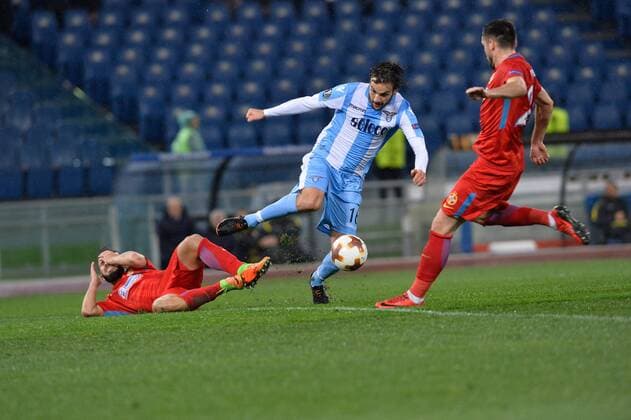February 22, 2018 - Rome, Italy - Marco Parolo during the Europe League football match S.S. Lazio vs Steaua Bucuresti at the Olympic Stadium in Rome, on february 22, 2018. Lazio v Steaua Bucharest - UEFA Europa League  - ZUMAn230 20180222_zaa_n230_484 Copyright: xSilviaxLorex