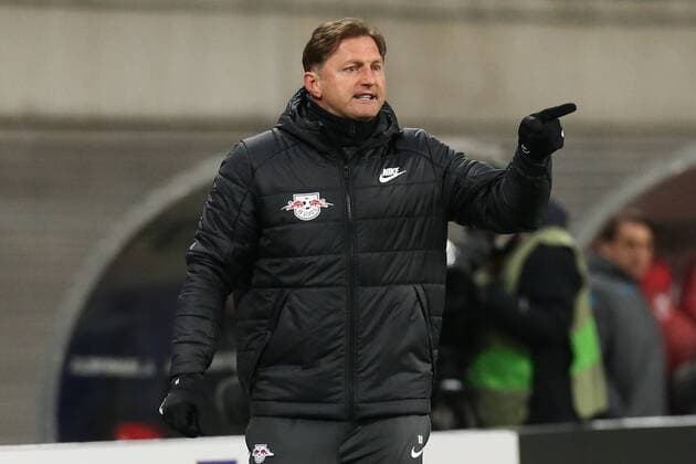 Coach Ralph Hasenhüttl RB Leipzig Intermediate round Europa League season 2017 2018 RasenBallsport Leipzig vs SSC Naples in the RB Arena in Leipzig Germany Football man men 22 02 2018