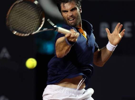 Spanish tennis player Pablo Andujar returns the ball to Austrian Dominic Thiem during their Rio de Janeiro Tennis Open Match 2018 in Rio de Janeiro, Brazil, 22 February 2018. Andujar withdrew from the game, which meant Thiem s advance to quarter-finals. Rio de Janeiro Tennis Open 2018 !ACHTUNG: NUR REDAKTIONELLE NUTZUNG!  Copyright: xMarceloxSayaox RIO005 20180223-636549474933201318