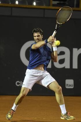 Rio Open 2018 RIO DE JANEIRO, RJ - 22.02.2018: RIO OPEN 2018 - Pablo Andujar (ESP) in match against Dominic Thiem (AUT) during Rio Open 2018 held at the Jockey Club Brasileiro in Rio de Janeiro, RJ. (Photo: Celso Pupo Fotoarena) x1490316x  CelsoxPupo