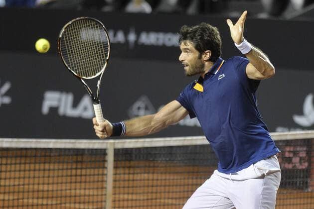 Rio Open 2018 RIO DE JANEIRO, RJ - 22.02.2018: RIO OPEN 2018 - Pablo Andujar (ESP) in match against Dominic Thiem (AUT) during Rio Open 2018 held at the Jockey Club Brasileiro in Rio de Janeiro, RJ. (Photo: Celso Pupo Fotoarena) x1490318x  CelsoxPupo