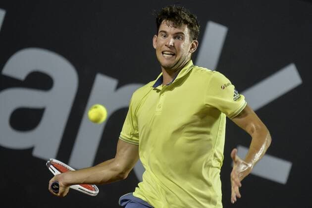 Rio Open 2018 RIO DE JANEIRO, RJ - 22.02.2018: RIO OPEN 2018 - Dominic Thiem (AUT) in a match against Pablo Andujar (ESP) during Rio Open 2018 held at the Jockey Club Brasileiro in Rio de Janeiro, RJ. (Photo: Celso Pupo Fotoarena) x1490322x  CelsoxPupo