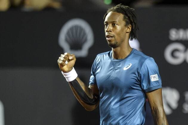 Rio Open 2018 RIO DE JANEIRO, RJ - 22.02.2018: RIO OPEN 2018 - Gael Monfils (FRA) in match against Marin Cilic (CRO) during Rio Open 2018 held at the Jockey Club Brasileiro in Rio de Janeiro, RJ. (Photo: Celso Pupo Fotoarena) x1490347x  CelsoxPupo