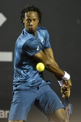 Rio Open 2018 RIO DE JANEIRO, RJ - 22.02.2018: RIO OPEN 2018 - Gael Monfils (FRA) in match against Marin Cilic (CRO) during Rio Open 2018 held at the Jockey Club Brasileiro in Rio de Janeiro, RJ. (Photo: Celso Pupo Fotoarena) x1490350x  CelsoxPupo