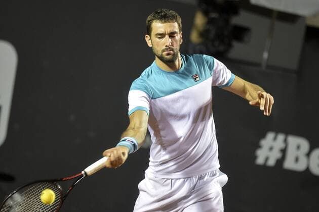 Rio Open 2018 RIO DE JANEIRO, RJ - 22.02.2018: RIO OPEN 2018 - Marin Cilic (CRO) in match against Gael Monfils (FRA) during Rio Open 2018 held at the Jockey Club Brasileiro in Rio de Janeiro, RJ. (Photo: Celso Pupo Fotoarena) x1490352x  CelsoxPupo