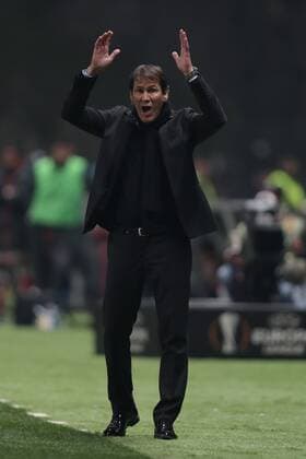 February 22, 2018 - Braga, Braga, Portugal - Marseille s French coach Rudi Garcia during the UEFA Europa League, match between SC Braga and Olympique Marseille, at Municipal de Braga Stadium in Braga on February 22, 2018, Portugal. Sporting Braga v Marseille - UEFA Europa League  - ZUMAn230 20180222_zaa_n230_1130 Copyright: xDpix