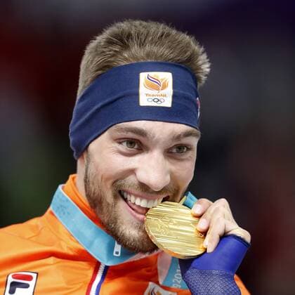 GANGNEUNG , 23-02-2018 , Gangneung Oval , 1000 meter heren , Kjeld Nuis wint goud OS2018: 1000 meter heren  x2011003x