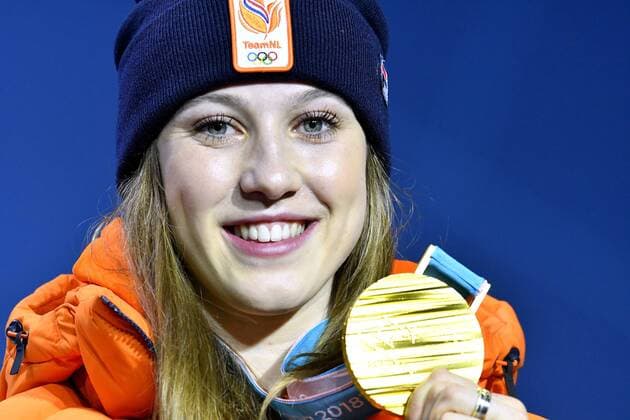 23-02-2018 ALGEMEEN: MEDAL PLAZA: OLYMPISCHE SPELEN: Olympic Games Olympische Spiele Olympia OS PYEONGCHANG 2018 Suzanne Schulting wint Olympisch goud op de 1.000 meter shorttrack Foto: Sander Chamid xVIxVIxImagesx xSoenarxChamidxsportfotografiexIVx 10161502