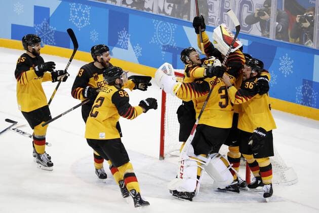 FROM THE BIRCHES Danny Goalkeeper Team Germany Final victory after victory for goalkeeper FROM THE BIRCHES Ice Hockey Semifinals Canada Germany 3 4 Olympic Winter Games 2018 Pyeongchang South Korea 2018 Olympic Winter Games Pyeongchang 23 February 2018