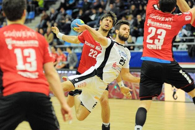 Sebastian Greß HC Elbflorenz Dresden 25 Handball Men 2 Bundesliga 23 02 2018 Photo TBaur Eibner Bietigheim Copyright: xEIBNER Tobias_Baurx EP_TBR
