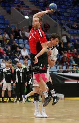 BAU 23 02 2018 Bietigheim Handball SG BBM Bietigheim vs HC Elbflorenz Dresden Patrick Rentschler BBM left
